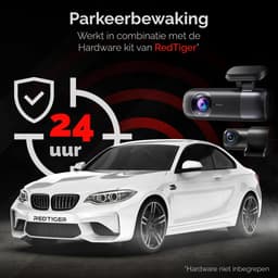 RedTiger F9 Dual Dashcam voor auto - Ultra 4K & 1080P - Voor en Achter Camera - WiFi en GPS - met App - Sony Sensor - Nachtzicht - Parkeerbewaking - G Sensor - Loop opname - Full HD achter camera - Met 32GB SD Kaart — thumbnail 4