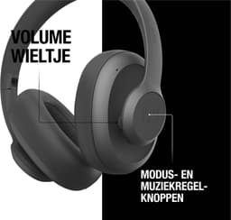FRESH 'N REBEL Clam Blaze 3HP4200SG Over-ear Draadloze hoofdtelefoon Zwart — thumbnail 2