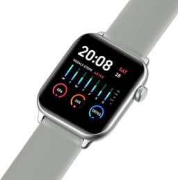 Belesy® Pro - Smartwatch Dames - Smartwatch Heren - Horloge - 1.3 inch - Kleurenscherm - Full Touch - Stappenteller - Grijs - Siliconen — thumbnail 2