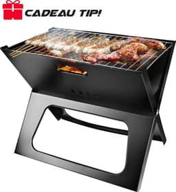 Uitklapbaar Houtskool Barbecue Basco® – Kleine Houtskool BBQ Grill Rooster – Draagbaar Rechthoek Vlees Kolen BBQ – Balkon BBQ — thumbnail 1
