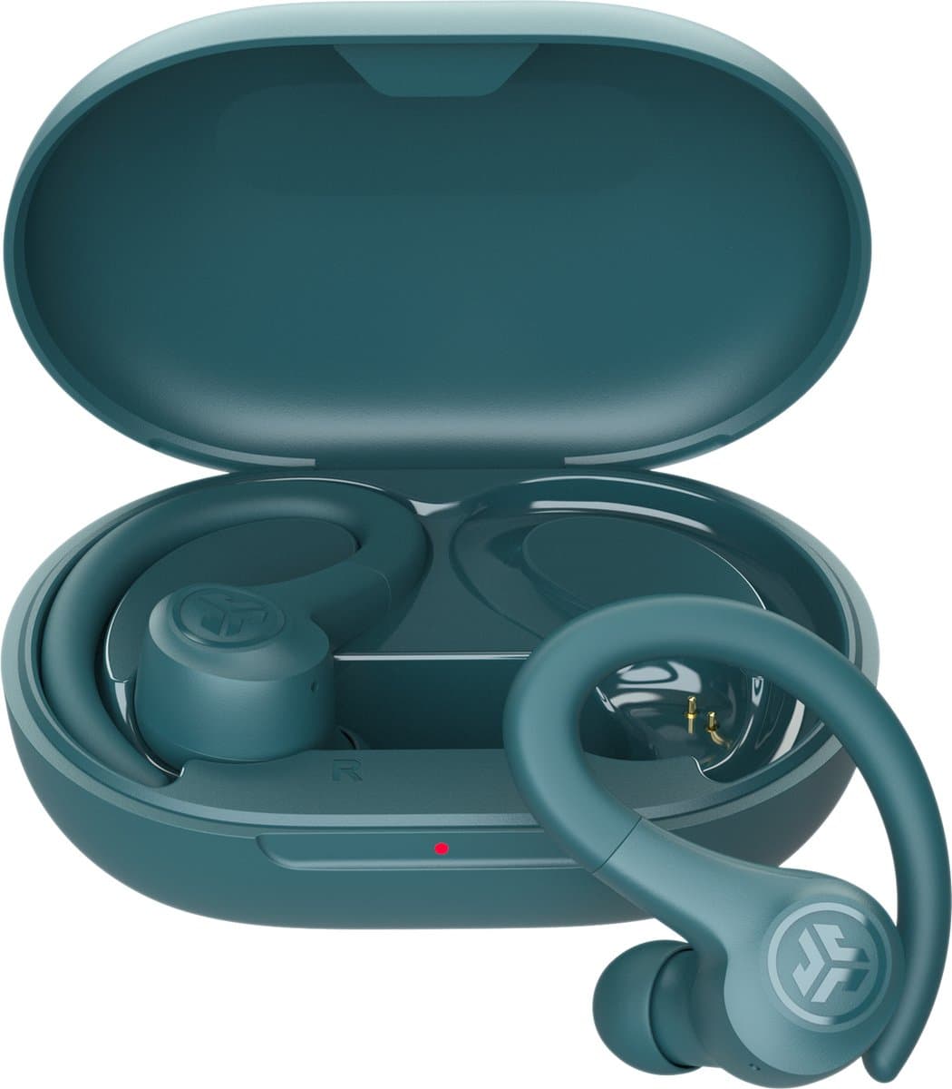 JLab Go Sport Draadloze Oordopjes - Oortjes Draadloos - Bluetooth - 35 uur Batterijduur - IP55 Waterbestendig - Aanpasbare EQ3 instellingen - Hardlopen - In Ear - Teal — afbeelding 1