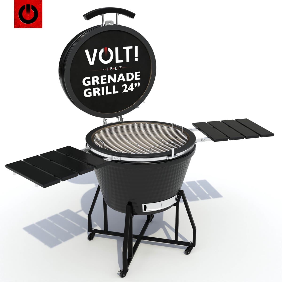 VOLT! BBQ 24 Inch - Houtskoolbarbecues - Ø63cm - Luxe Afwerking — afbeelding 1