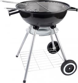 Houtskoolbarbecue - Kogelbarbecue 45 x 70 centimeter - Ronde Barbecue - Barbecue op Wielen - Zwart - Metaal — thumbnail 4