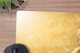 Muismat XXL 90x60 cm - Bureau onderlegger - Bureau mat Portret - Tijger - Zon - Bureaumat - Gaming mousepad xl - Bureaulegger groot - Computer deskmat — thumbnail 2