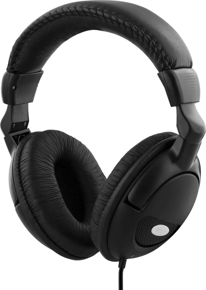 Deltaco HL-8 Stereo Koptelefoon - Over-Ear - Bedraad - 1x 3.5 mm - Zwart — afbeelding 1