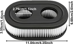 Dailygoods - Luchtfilter Grasmaaier - Vervangingscartridge - Compact - Onderdeel 593260 798452 - Geschikt voor Briggs & Stratton - Hoogwaardige prestatie — thumbnail 3