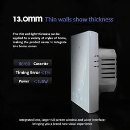 Slimme Thermostaat - Programmeerbare Regelaar - Energie Besparen - Nauwkeurigheid ±1℃ - AC 95-240V - Wit — thumbnail 4
