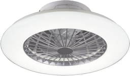 Fantiluxe - Strulsand - Plafondventilator met verlichting - Grijs - Ø49cm - Afstandsbediening - Met lamp - Plafond ventilator - Slaapkamer — thumbnail 2