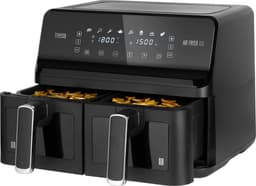 Teesa AIR FRYER DUAL POT XXL - Heteluchtfriteuse - 2700W - 8L - Twee Kommen — thumbnail 2