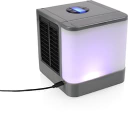 Princess 355500 Premium Mini Luchtkoeler 14,2x14,2x14,8cm – Draagbare airco voor Bureau, Slaapkamer – Aircooler USB-C, 7 Kleuren LED Verlichting, Uitneembaar Waterverdampingsfilter, Persoonlijke Verkoeler, Compact voor Thuis, Kantoor en Reizen — thumbnail 4