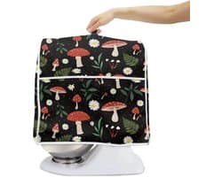 Mixerhoes - Keukenmachinehoes Stofhoes - Keuken Organisatie - Met Opbergvak - L - Bloemenprint