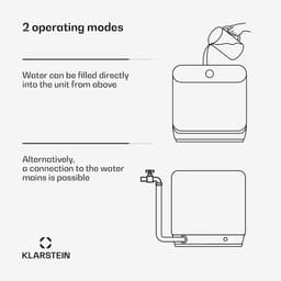 Mini Vaatwasser - Compacte Vaatwasser - Kleine Keukens - AquaStop Systeem - 3 Couverts - Wit — thumbnail 3