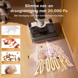 Roborock F25 GT Gen 2-Vloerreiniger-Nat Droog Stofzuiger-draadloos-Elektrische dweil-20000 Pa-180° platliggend-90 °C Hoge temperatuur Sneldrogend-Zelfreiniging-Anti-Klits Rol voor Huisdierhaar-Randreiniging — thumbnail 3