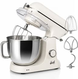 Vivid Green Luxe Keukenmixer - Touchscreen Display - 7L Mengkom - 11 Snelheden - Vaatwasserbestendig - Keukenmachine - Keukenrobot - Crème — thumbnail 4