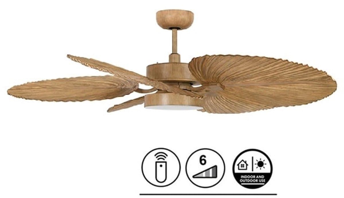 Lucci Air Plafondventilator Bali Naturel incl. 18Watt Led Ø 132cm — afbeelding 1