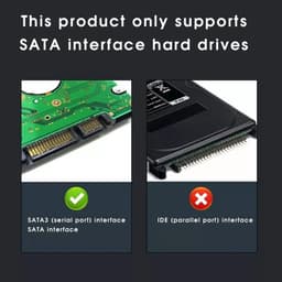 Geen demontage nodig USB 3.0 harde schijfbehuizing - harde schijf extern - harde schijf - USB 3.0 harde schijfbehuizing - 12*7,6*1,3 cm - Zwart - ABS — thumbnail 3