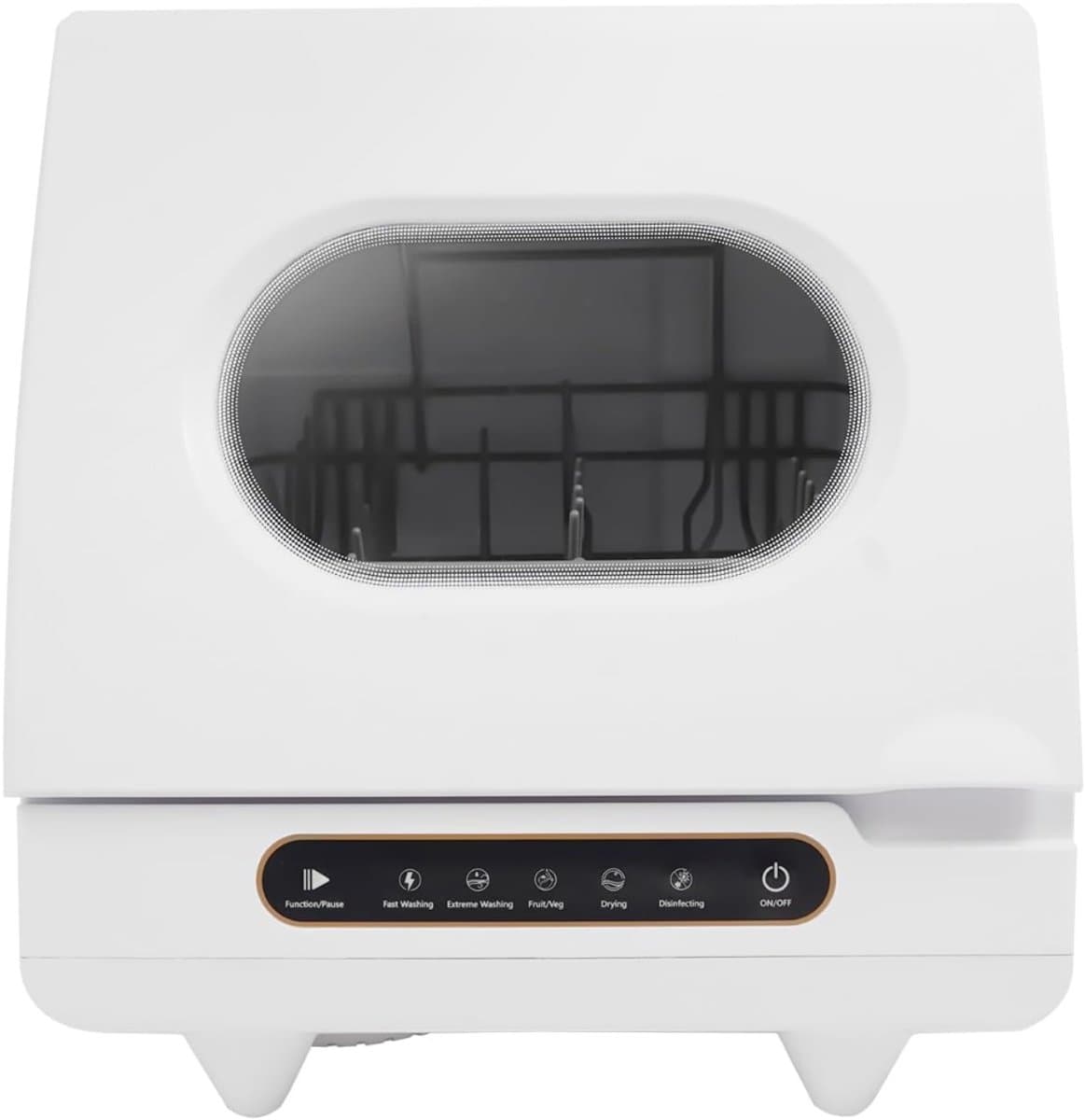 Allvia® Mini Vaatwasser - Kleine Vaatwasser - Vrijstaande Vaatwasser - met 2 Spoelmodi - 5 Functies - 360° Roterende Waterstraal — afbeelding 1