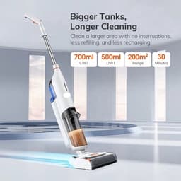 Steelstofzuiger - Vacuum Cleaner - Draadloze Stofzuiger- Kruimeldief Snoerloos - 5500Pa Zuigkracht - Handstofzuiger - Nat- en Droogreiniger - Zelfreiniging in 1 Minuut en Dubbel — thumbnail 5