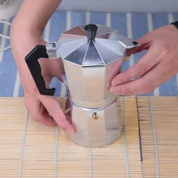 Koffiezetapparaat Pot - Percolator Moka - Klassieke Koffie Maken - Aluminium Kookplaat Model - 9 Kops - Zilver — thumbnail 2