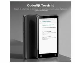 MP3-speler met Bluetooth en Wifi 80GB - Kindvriendelijke Muziekspeler met Spotify (Kids), Audible & Ouderlijk Toezicht - 4 Inch Touchscreen - Zwart — thumbnail 3