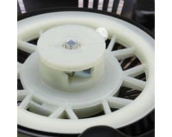 Dailygoods - Grasmaaier Terugslag Starter Vervanging - Grasmaaier Accessoire - Duurzaam Metaal - 170 mm Gatenafstand - Voor Hecht Grasmaaiers - 1x Ter...