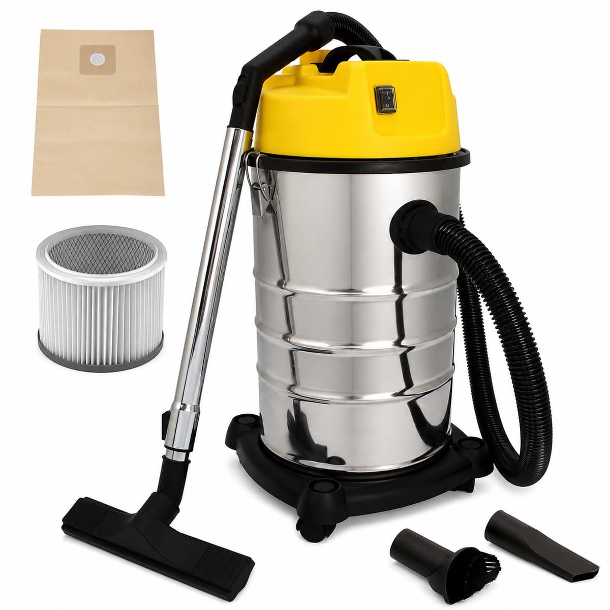 Dakgoot Stofzuiger 1400W – Nat en Droog – 30L Reservoir – Telescoopstang tot 7,2 m – HEPA-filter — afbeelding 1