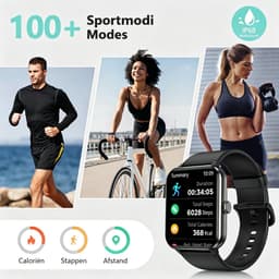 Blackview Smartwatch - R50 - Beantwoorden | Bellen - Fitnesshorloge voor Mannen en Vrouwen met Hartslag - SpO2 -SOS- Slaapmonitor - Activiteitstracker voor Android/iOS - Zwart — thumbnail 2