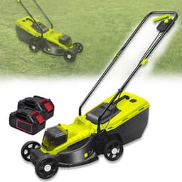 Elektrische Grasmaaier - Accu Grasmaaier - Gazon Onderhoud - Borstelloze Motor - 45L Opvangbak - Zwart — thumbnail 1