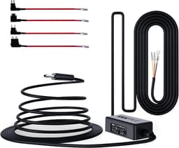 USB-C Hardwire Kit met 2 fasen en acc-kabel voor alle dashcams, 12V/24V naar 5V, zekeringhouder met laagspanningsbeveiliging, 24H. Parkeermodus, compatibel met andere USB-C-dashcams — thumbnail 2