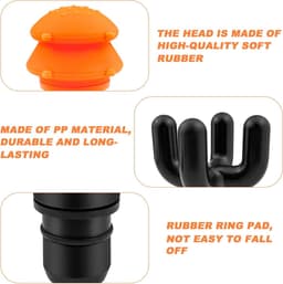 Massage gun accessoires set met 13 opzetstukken - veelzijdige massagekoppen - voor ontspanning van spieren - ShopVlot — thumbnail 2