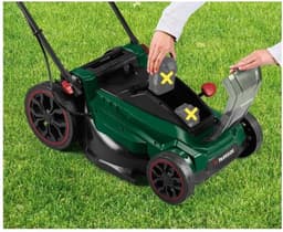 Accugrasmaaier - Draadloze grasmaaier - Gazononderhoud - Borstelloze motor - 40 cm snijbreedte - Groen — thumbnail 4