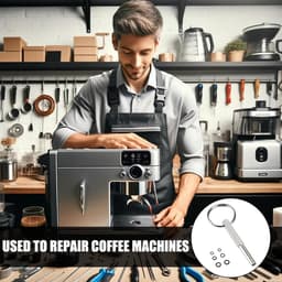 Volautomatische koffiemachine, ovale kopsleutel, compatibel met Jura/Krups/Aeg volautomatische koffiemachines, Jura ovale kopsleutel, ovale kop, reparatiegereedschap voor koffiemachineonderhoud — thumbnail 5