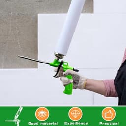 3 stuks PU-schuimpistool: metalen constructieschuimpistool, constructieschuimpistool, schuimpistool voor vullen en afdichten, PU-schuimpistool voor thuis en op kantoor — thumbnail 4