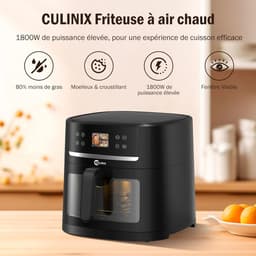 Airfryer 8L met Zichtvenster - 12-in-1 Functies - Tot 80% Minder Vet - Eenvoudig koken - ShopVlot — thumbnail 3