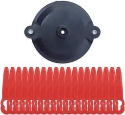 Grasmaaier Bladen - Trimmer Messen - Gazon Onderhoud - 40 Stuks Set - Standaard Maat - Metaal — thumbnail 1