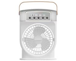 Draagbare airconditioner, stil, 4-in-1, luchtkoeler, mini met batterij, draagbare airconditioner, geen uitlaatpijp, verdampingskoeling, ventilator, C-type met timer