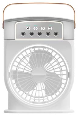 Draagbare airconditioner, stil, 4-in-1, luchtkoeler, mini met batterij, draagbare airconditioner, geen uitlaatpijp, verdampingskoeling, ventilator, C-type met timer — thumbnail 1