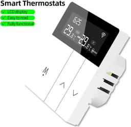 Slimme Thermostaat - Digitale Regelaar - Vloerverwarming Instellen - Met Externe Sensor - 16A - Wit — thumbnail 3