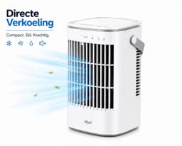 Mobiele Airco Zonder Afvoer - Mobiele Airco Zonder Slang - Compact En Zuinig - Ideaal Voor Koeling In Slaapkamers Of Kleine Kantoren — thumbnail 1