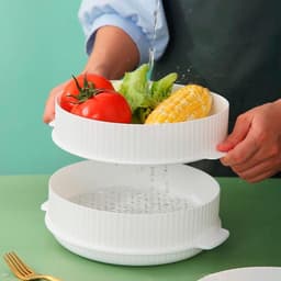 Solidchoice - 3-Laags Stoomkoker voor Magnetron met 8 Liter Capaciteit — thumbnail 2