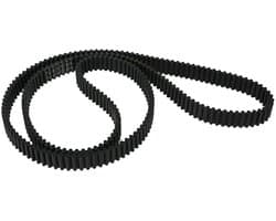 Getande Distributieriem - Vervangende Riem - Grasmaaier Onderhoud - Specifieke Tandplaats - 1800 mm x 25 mm - Zwart