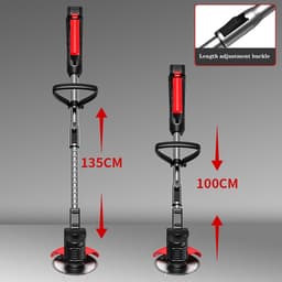 Elektrische Grasmaaier - Handmaaier Accu - Gazon Onderhoud - Multifunctioneel Trimmer - 35 cm Snijbreedte - Zwart — thumbnail 4