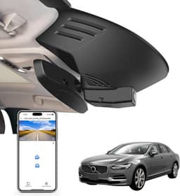 4K UHD 2160P Dashcam Auto, Geïntegreerde OEM-Look, Speciaal voor Volvo S90 en V90 Cross Country en V90 2017 2018 2019 2020 2021 (Model A), Loop-opname, G-sensor, WiFi & App, 64 GB kaart — thumbnail 1