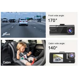 Dual Dashcam 1080P Voor- en 720P Achtercamera – Full HD Auto Camera – Loop Recording – G-Sensor – Nachtzicht – Parkeermodus — thumbnail 4
