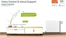 Thermostat Radiator Klep - Slimme Thermostaat - Ruimte Verwarmen - App en Spraakbesturing - M30 x 1.5 - Wit — thumbnail 5
