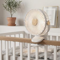 KZQ Oplaadbare Usb Ventilator – Stil, Compact, 4 Snelheden – Voor Camper, Tent, Auto, Slaapkamer, Kantoor, Binnen En Buiten – Cadeau Voor Dames En Heren — thumbnail 3