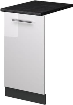 Vaatwasserfrontpaneel - Keukenfront Paneel - Keuken Inrichten - Hoogglans Afwerking - 45 cm Breed - Wit — thumbnail 1