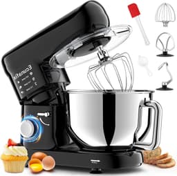 Keukenmachine - Mixer Deegmaker - Bakken en Koken - Krachtige 1500W Motor - 65 Liter Kom - Zwart — thumbnail 1