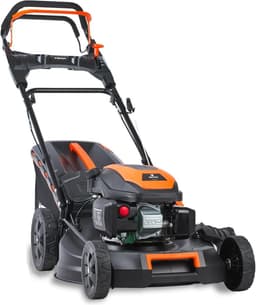 Benzine Grasmaaier - Loopmaaier Zelfrijdend - Gazon Onderhoud - Flexibele Aandrijving - 51cm Maaibreedte - Zwart — thumbnail 1