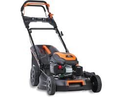 Benzine Grasmaaier - Loopmaaier Zelfrijdend - Gazon Onderhoud - Flexibele Aandrijving - 51cm Maaibreedte - Zwart